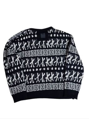 Givenchy x Chito | Men's | Reversible Jacquard | Wool | Patchwork Style Sweater